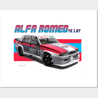 Alfa Romeo 75 Posters and Art